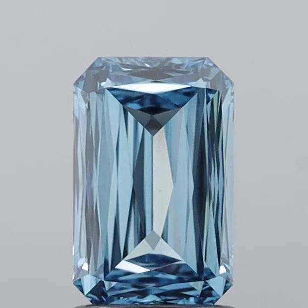 1.57ct Radiant Lab Grown Diamond (Colour Fancy Vivid Blue, Clarity VVS2, IGI Certified)