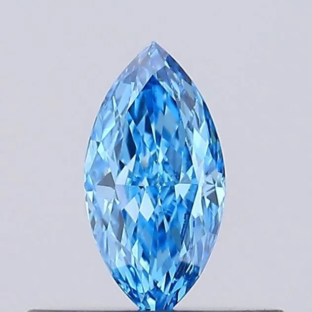 0.19ct Marquise Lab Grown Diamond (Colour Fancy Vivid Blue, Clarity VVS2, IGI Certified)
