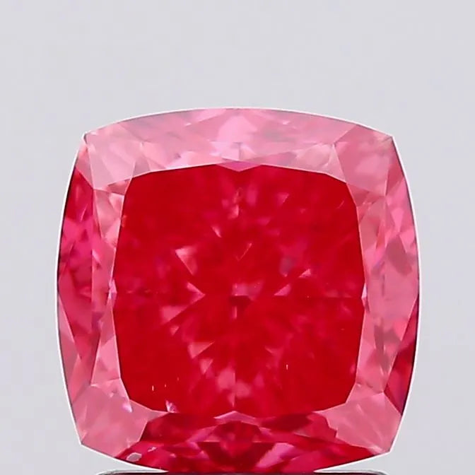 2.01ct Cushion modified Lab Grown Diamond (Colour Fancy Vivid Pink, Clarity VS2, IGI Certified)