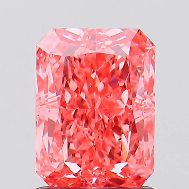 1.61ct Radiant Lab Grown Diamond (Colour Fancy Vivid Pink, Clarity SI1, IGI Certified)