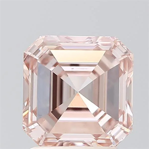1.90ct Asscher Lab Grown Diamond (Colour Fancy Light Brownish Pink, Clarity VS1, IGI Certified)