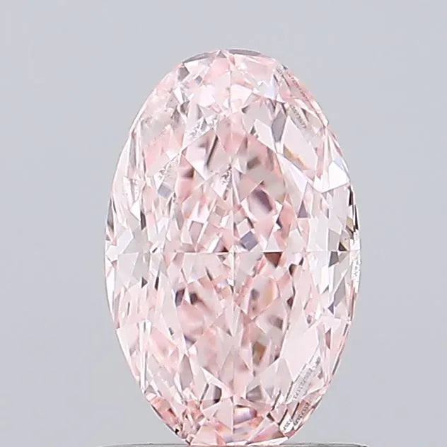 1.01ct Oval Lab Grown Diamond (Colour Fancy Intense Pink, Clarity VS2, IGI Certified)