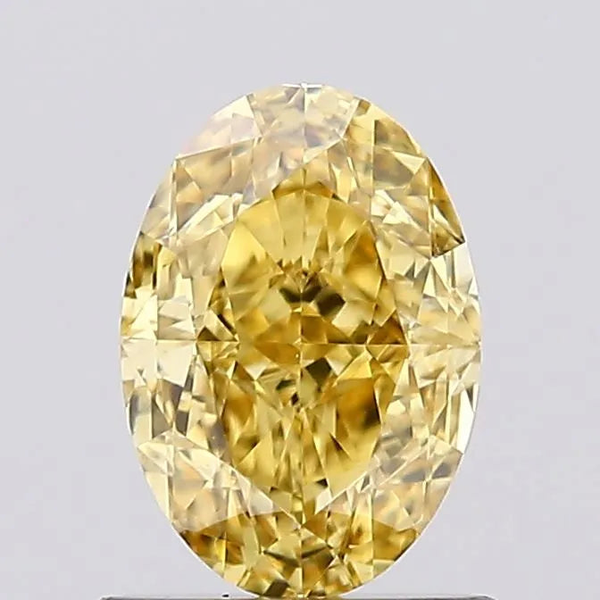 1.02ct Oval Lab Grown Diamond (Colour Fancy Intense Yellow, Clarity VS2, IGI Certified)