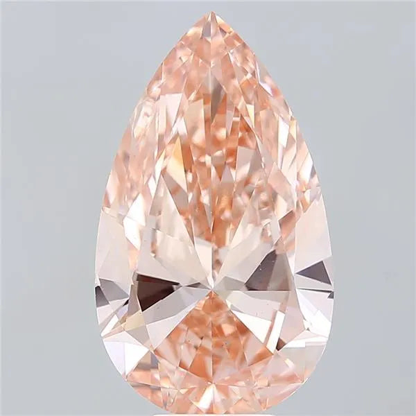 7.01ct Pear Lab Grown Diamond (Colour Fancy Intense Pink, Clarity VS2, IGI Certified)