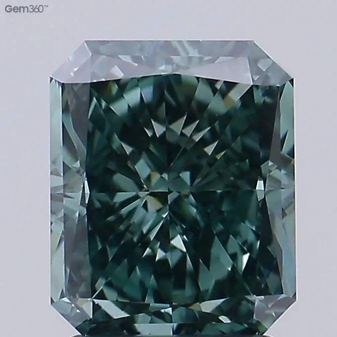 2.06ct Radiant Lab Grown Diamond (Colour Fancy Intense Green, Clarity VVS2, Cut GD, IGI Certified)