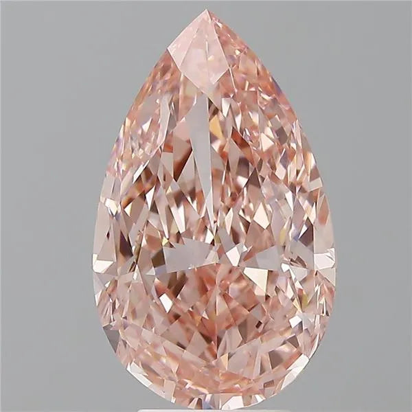 4.92ct Pear Lab Grown Diamond (Colour Fancy Vivid Pink, Clarity VVS2, IGI Certified)