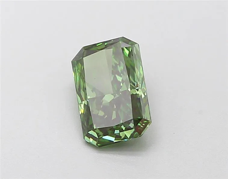 1.11ct Radiant Lab Grown Diamond (Colour Fancy Vivid Green, Clarity VS1, IGI Certified)