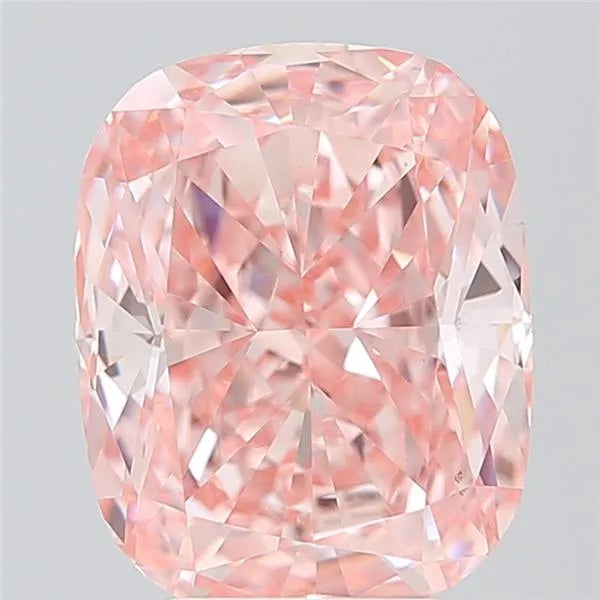 4.07ct Cushion modified Lab Grown Diamond (Colour Fancy Vivid Pink, Clarity VS1, IGI Certified)