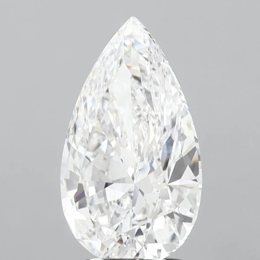 3.00ct Pear Lab Grown Diamond (Colour D, Clarity VVS2, IGI Certified)