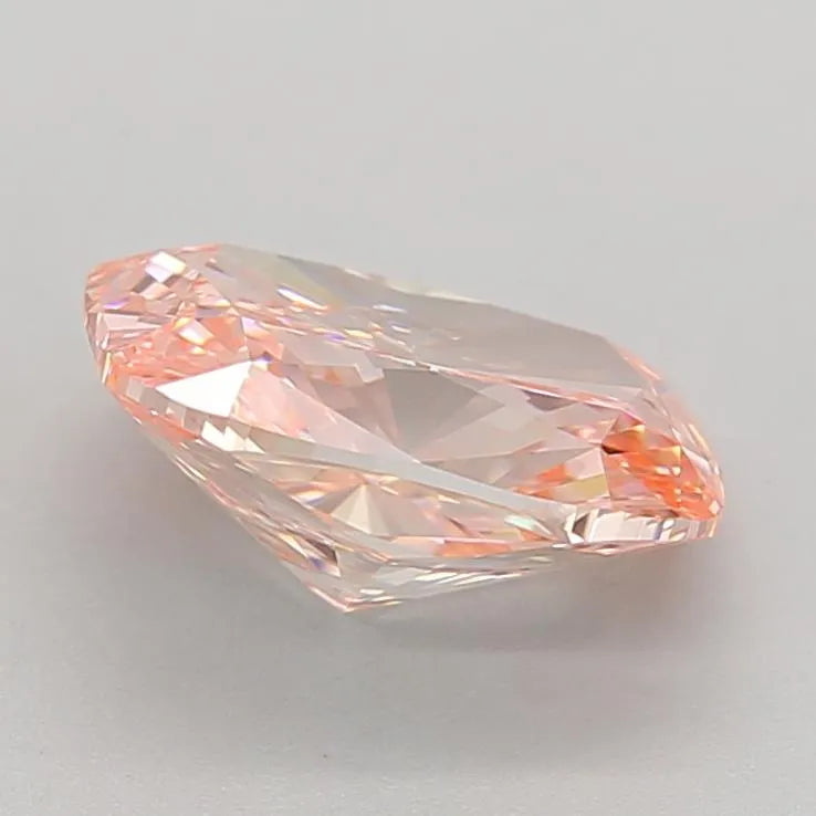 2.50ct Cushion brilliant Lab Grown Diamond (Colour Fancy Vivid Pink, Clarity VVS1, IGI Certified)
