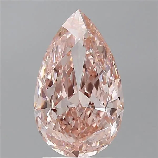 2.52ct Pear Lab Grown Diamond (Colour Fancy Vivid Pink, Clarity VVS2, IGI Certified)