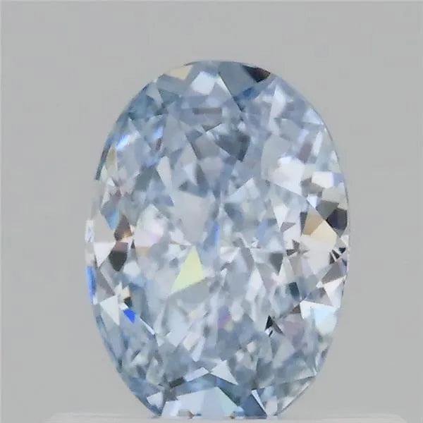 0.50ct Oval Lab Grown Diamond (Colour Fancy Blue, Clarity VS1, IGI Certified)