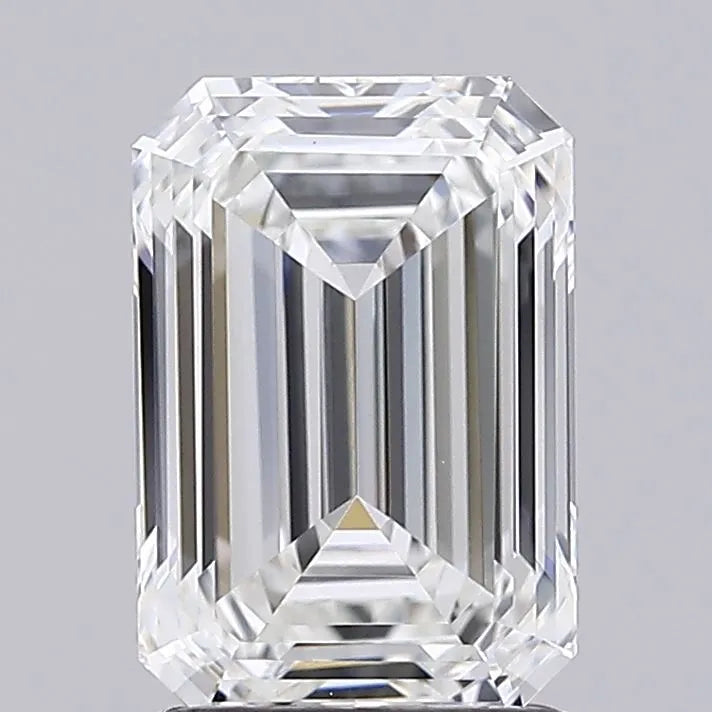 2.12ct Emerald Lab Grown Diamond (Colour G, Clarity IF, IGI Certified)