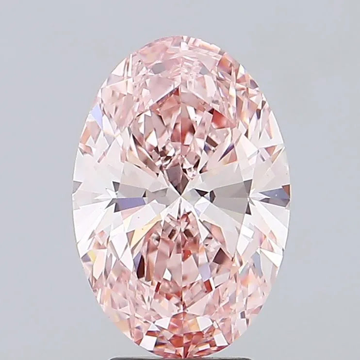 3.97ct Oval Lab Grown Diamond (Colour Fancy Intense Pink, Clarity VS1, IGI Certified)
