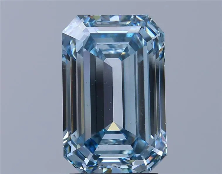 3.21ct Emerald Lab Grown Diamond (Colour Fancy Intense Blue, Clarity VS1, IGI Certified)