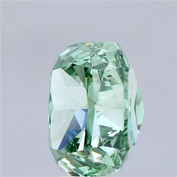 10.59ct Cushion modified Lab Grown Diamond (Colour Fancy Vivid Green, Clarity VS1, IGI Certified)