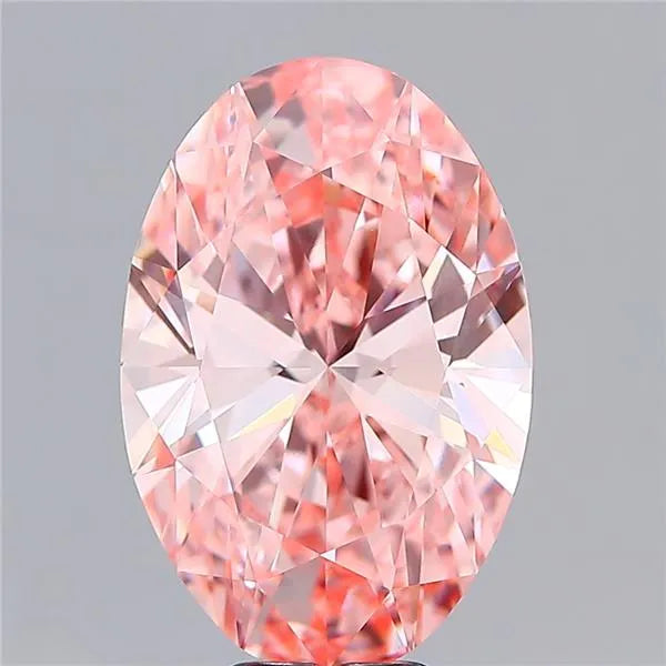 7.61ct Oval Lab Grown Diamond (Colour Fancy Intense Pink, Clarity VVS2, IGI Certified)
