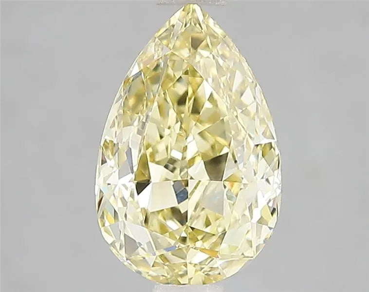 2.01ct Pear Lab Grown Diamond (Colour Fancy Intense Yellow, Clarity VS1, Cut GD, IGI Certified)