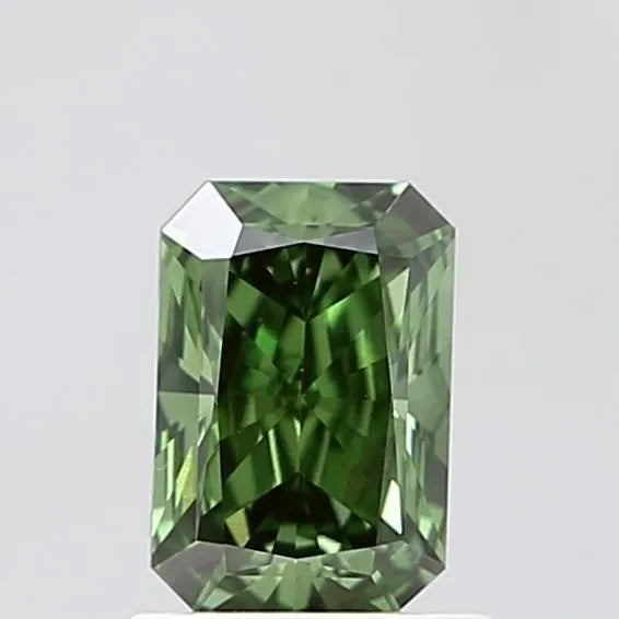 1.02ct Radiant Lab Grown Diamond (Colour Green, Clarity VVS2, Uncertified)