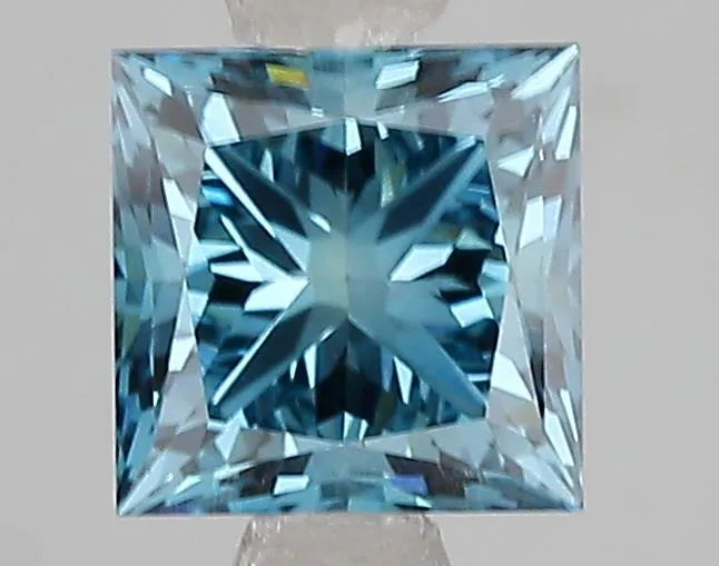 1.56ct Princess Lab Grown Diamond (Colour Fancy Vivid Blue, Clarity VS1, IGI Certified)