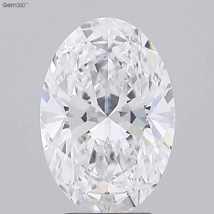 3.28ct Oval Lab Grown Diamond (Colour E, Clarity VVS1, GIA Certified)