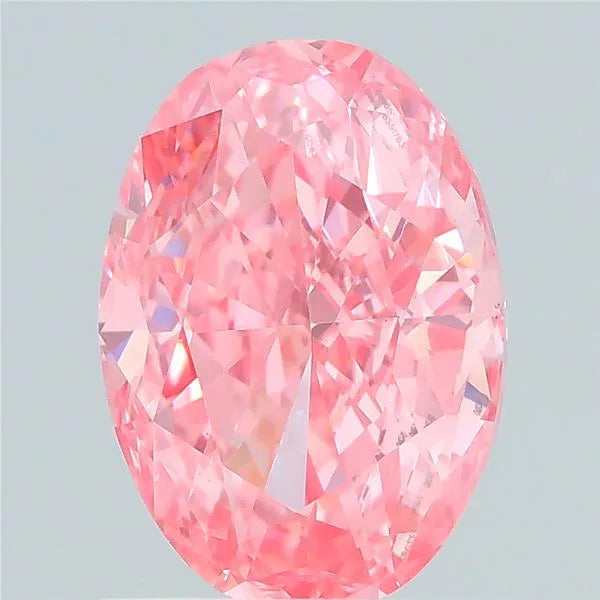 1.20ct Oval Lab Grown Diamond (Colour Fancy Vivid Pink, Clarity VS1, IGI Certified)