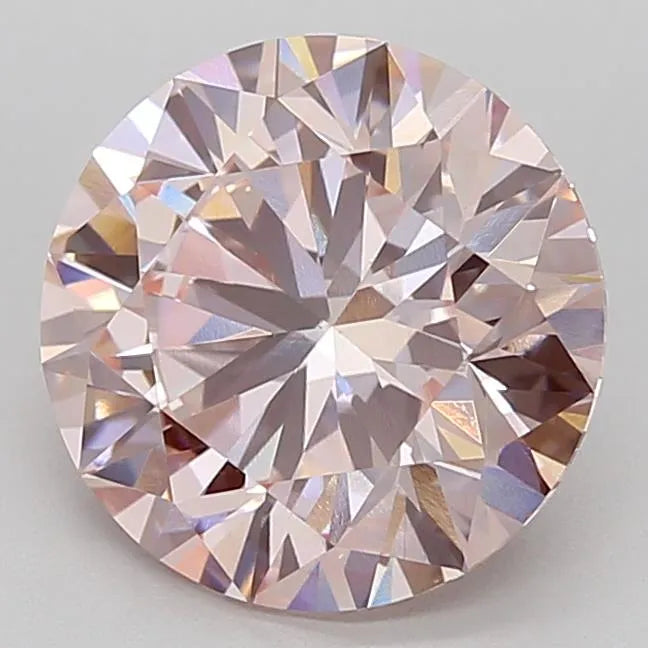 4.52ct Round Lab Grown Diamond (Colour Fancy Pink, Clarity VS1, Cut ID, IGI Certified)