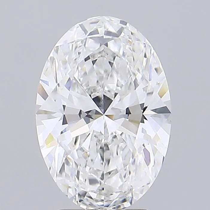 3.10ct Oval Lab Grown Diamond (Colour E, Clarity VVS2, IGI Certified)
