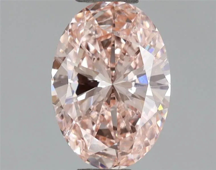 0.97ct Oval Lab Grown Diamond (Colour Fancy Intense Pink, Clarity VVS2, IGI Certified)