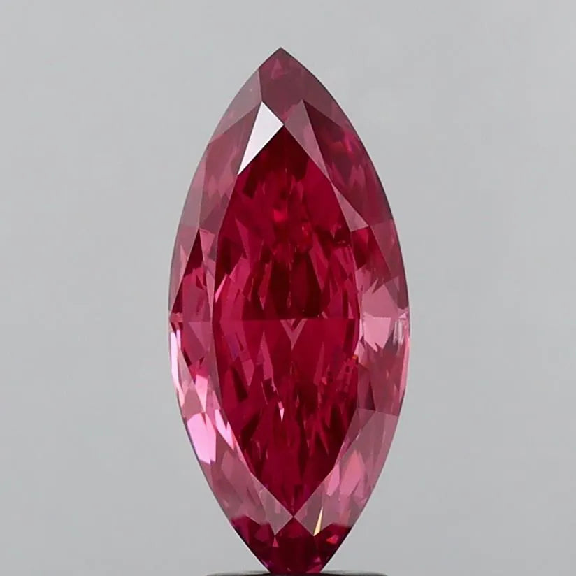 3.55ct Marquise Lab Grown Diamond (Colour Fancy Vivid Pink, Clarity VS2, IGI Certified)