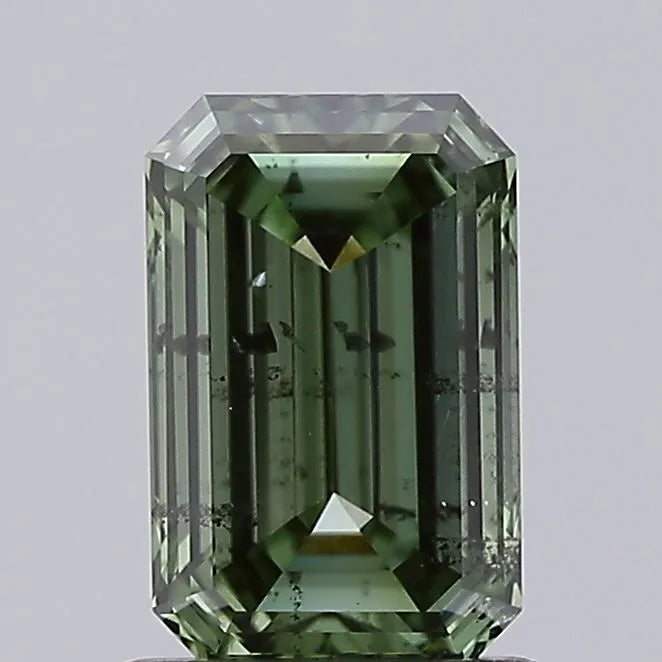 1.01ct Emerald Lab Grown Diamond (Colour Fancy Vivid Green, Clarity SI2, IGI Certified)