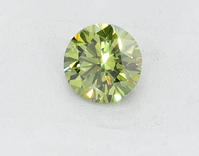 0.28ct Round Lab Grown Diamond (Colour Green, Clarity VVS2, Cut VG, Uncertified)