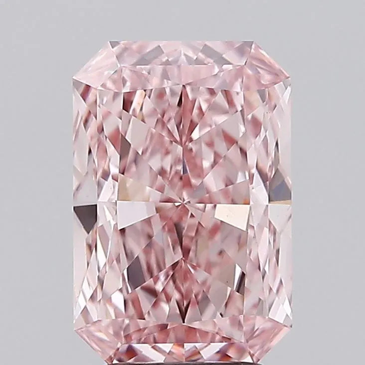 3.05ct Radiant Lab Grown Diamond (Colour Fancy Intense Pink, Clarity VS1, IGI Certified)
