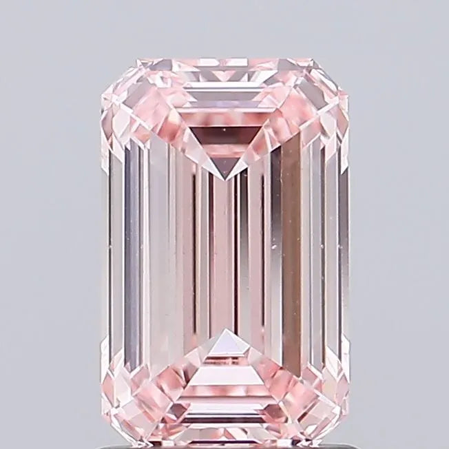 1.50ct Emerald Lab Grown Diamond (Colour Fancy Intense Pink, Clarity VS1, IGI Certified)