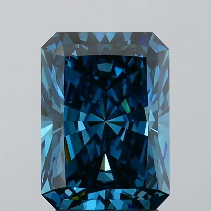 3.17ct Radiant Lab Grown Diamond (Colour Fancy Deep Blue, Clarity VVS2, IGI Certified)