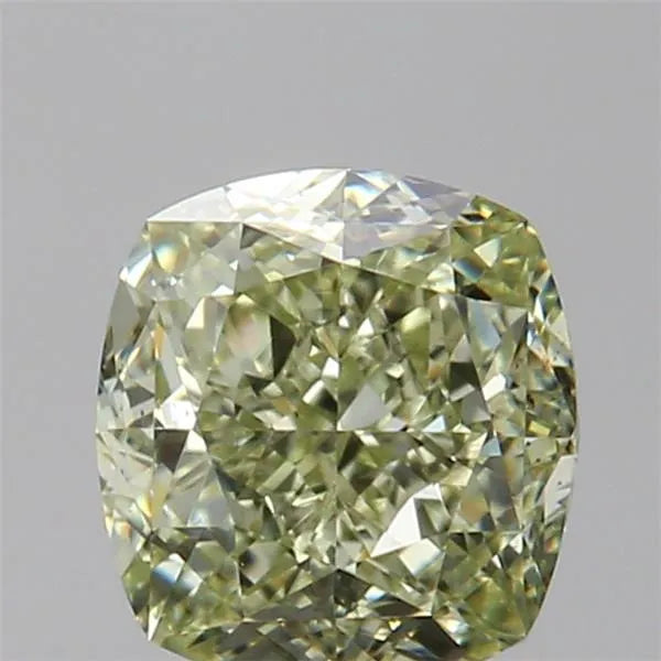 1.00ct Cushion brilliant Natural Diamond (Colour Fancy Green, Clarity SI1, GIA Certified)