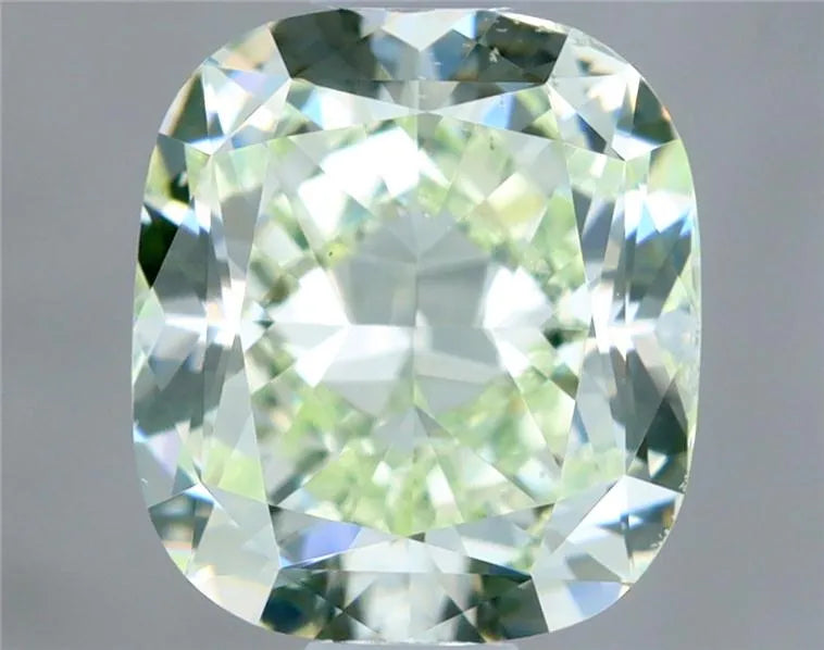 1.00ct Cushion brilliant Natural Diamond (Colour Fancy Light Green, Clarity VS2, GIA Certified)