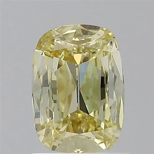 1.00ct Cushion brilliant Natural Diamond (Colour Fancy Yellow, Clarity VVS1, GIA Certified)
