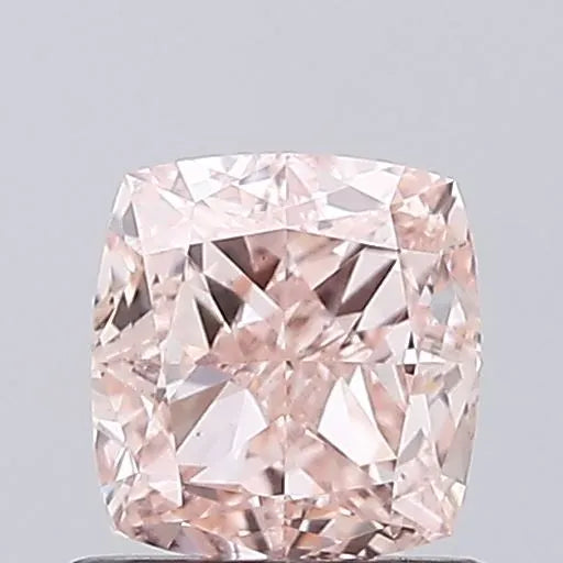 1.00ct Cushion modified Lab Grown Diamond (Colour Fancy Orangey Pink, Clarity VS1, IGI Certified)