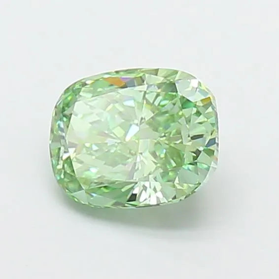 1.00ct Cushion modified Lab Grown Diamond (Colour Fancy Vivid Green, Clarity VVS2, IGI Certified)