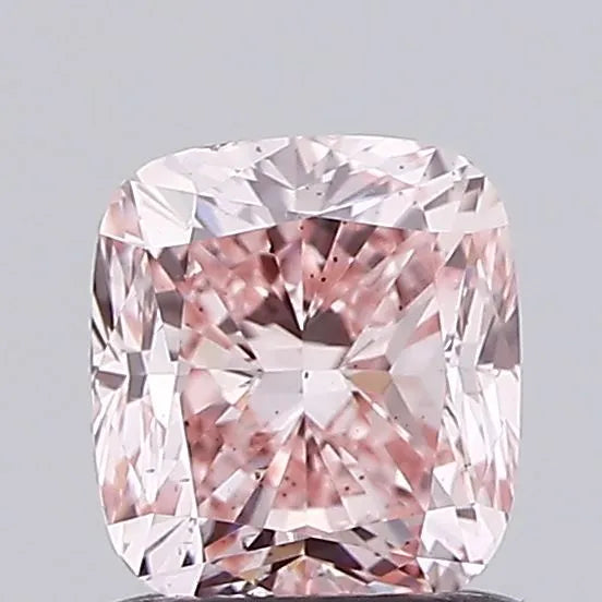 1.00ct Cushion modified Lab Grown Diamond (Colour Fancy Vivid Pink, Clarity SI1, IGI Certified)