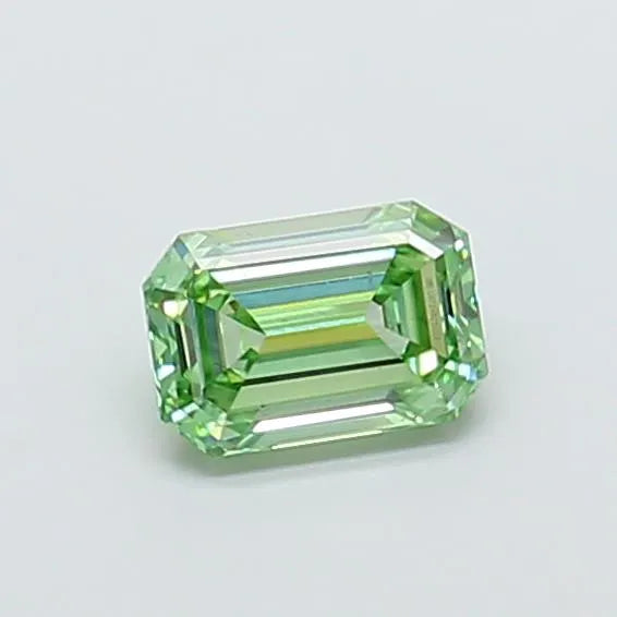 1.00ct Emerald Lab Grown Diamond (Colour Fancy Vivid Green, Clarity VS1, IGI Certified)