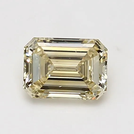 1.00ct Emerald Natural Diamond (Colour Fancy Light Yellow, Clarity SI1, GIA Certified)