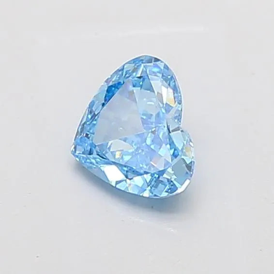 1.00ct Heart Lab Grown Diamond (Colour Fancy Vivid Blue, Clarity VS1, IGI Certified)