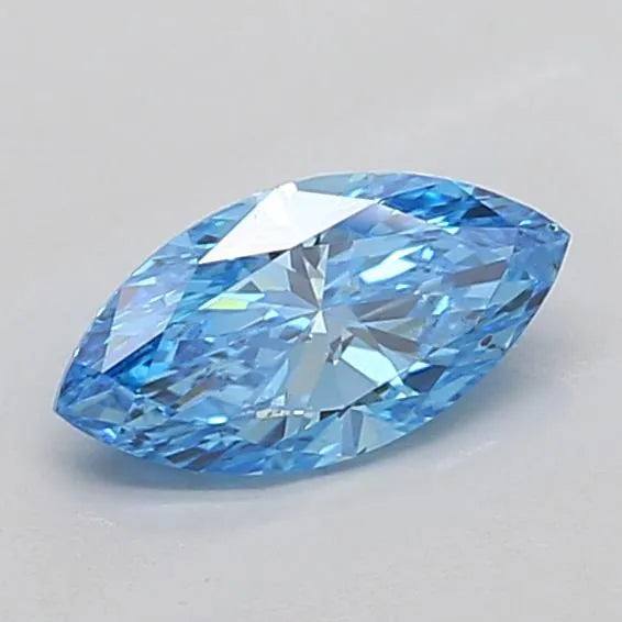 1.00ct Marquise Lab Grown Diamond (Colour Fancy Vivid Blue, Clarity SI1, IGI Certified)
