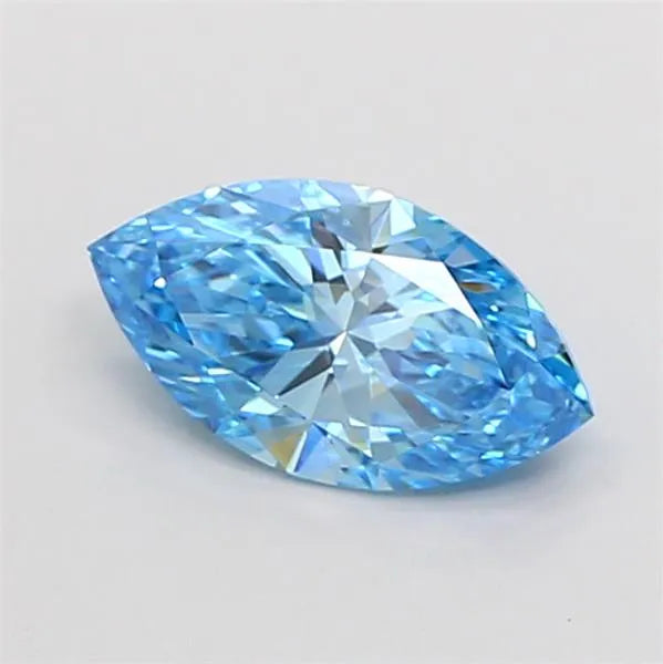 1.00ct Marquise Lab Grown Diamond (Colour Fancy Vivid Blue, Clarity VS1, IGI Certified)