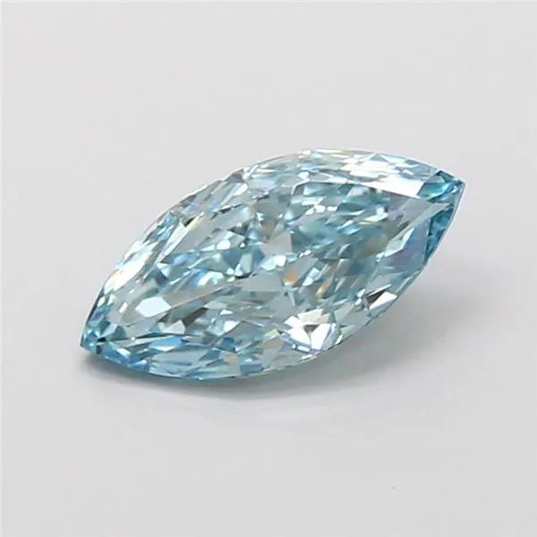 1.00ct Marquise Lab Grown Diamond (Colour Fancy Vivid Blue, Clarity VVS2, IGI Certified)