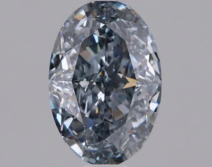 1.00ct Oval Lab Grown Diamond (Colour Blue, Clarity VS1, Cut VG, Uncertified)