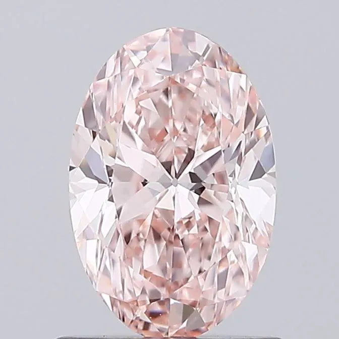 1.00ct Oval Lab Grown Diamond (Colour Fancy Intense Pink, Clarity VVS2, IGI Certified)