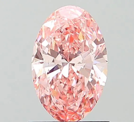 1.00ct Oval Lab Grown Diamond (Colour Fancy Vivid Pink, Clarity VS2, Uncertified)